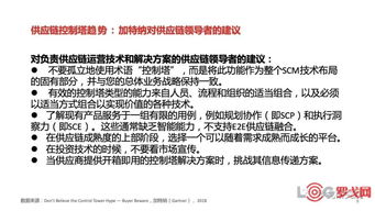 唐隆基视角下的供应链控制塔发展趋势及应用前景